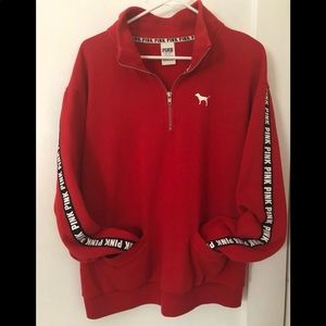 VS PINK 1/4 Zip❣️🖤